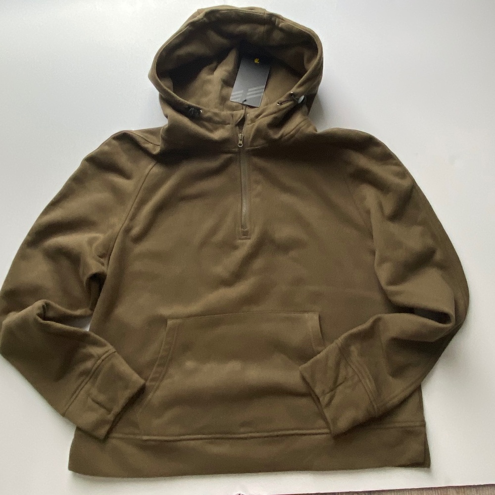 TBY Olive green 1/2 zip hoodie NWT